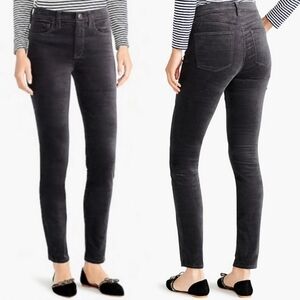 J. Crew "Midrise Skinny Jean In Velvet" Black Texture #B4104, Women's Size 29